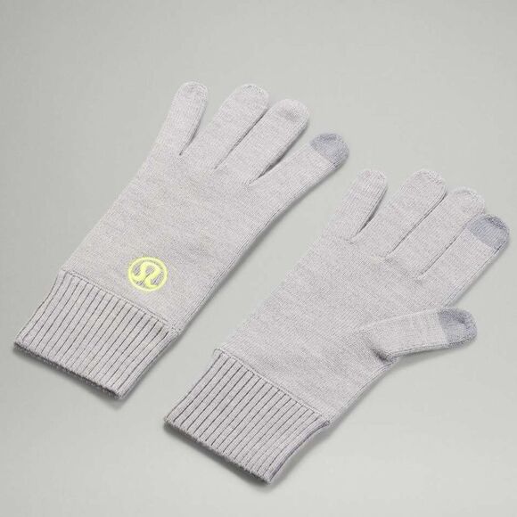 Lululemon Merino Wool Blend Warm Revelation Tech Gloves Size M/L. Like NEW! - Picture 3 of 6